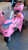 3 WHEEL PINK TODDLER BIKE WITH CHARGER