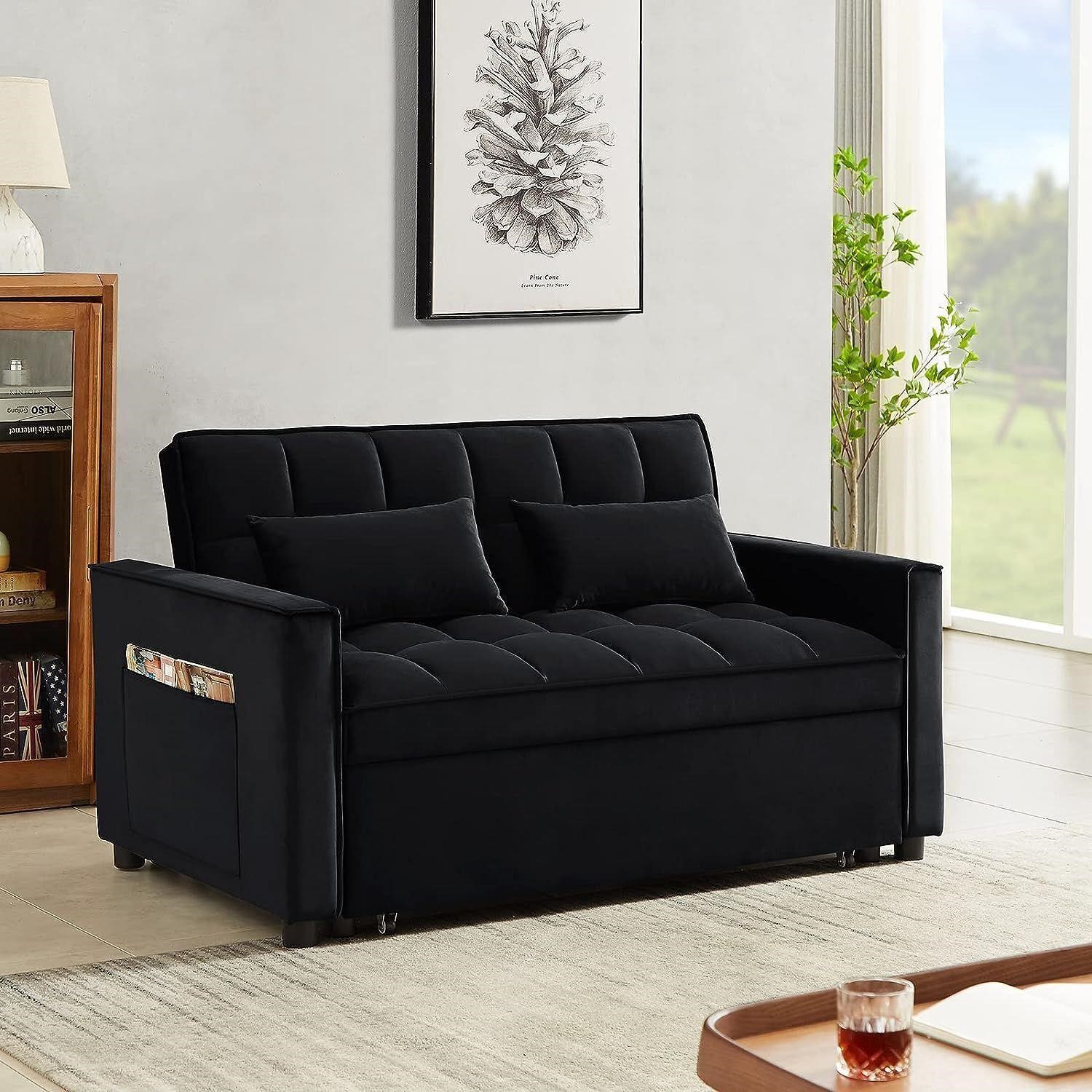 Antetek 3 in 1 Convertible Sleeper Loveseat