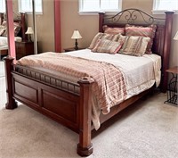 Queen Headboard/Footboard ONLY - Has wear