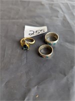 Lot of 3 Rings-Parklane & Silver 925 & Silver