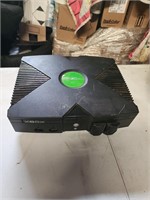 Xbox console with DVD Plugs