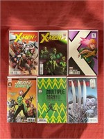 6 bagged and backed comics