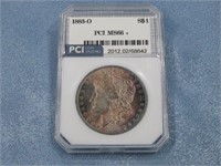 PCI Graded 1883-O Morgan Silver Dollar 90% Silver