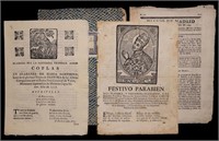 18th c. Spanish Tracts, Lot of 4