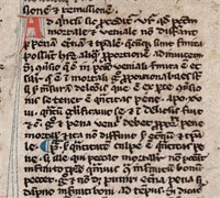 Thomas Aquinas Commentary, Medieval Manuscript