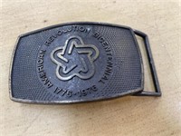 Revolution bicentennial belt buckle