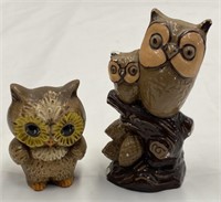Owl Figurines, One Is Double-Sided