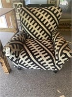 Black and white chair