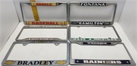 6-METAL LICENSE PLATE COVERS