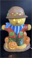 Vintage Halloween Jack O Lantern Scarecrow Lamp