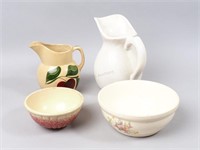 Vintage Pottery Pitchers and Bowls