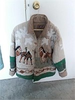 Quilted Horse Jacket Size Med.