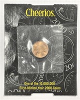 2000 Lincoln Cent CHEERIOS PENNY Orig. Packaging