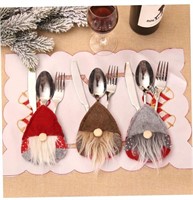 Christmas themed utensil cover decoration