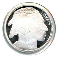 1 troy oz Silver Round - Buffalo Nickel Design,