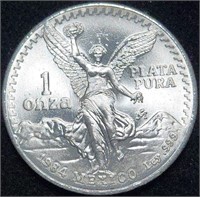 1984 Mexico LIBERTAD GEM BU .999 3rd Year Libertad