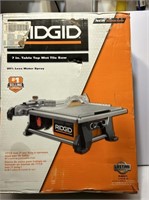 Ridgid 7 in table top wet tile saw