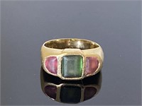 Unmarked ring with stones.