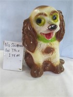 Mid Century Hand Painted Solid Chalk Puppy Dog