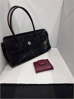 set of 4 black&brown bags/walets/purses