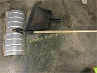 snow shovel and large dust pan