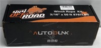 Autodunk 3/16"50ft Winch Rope - NEW