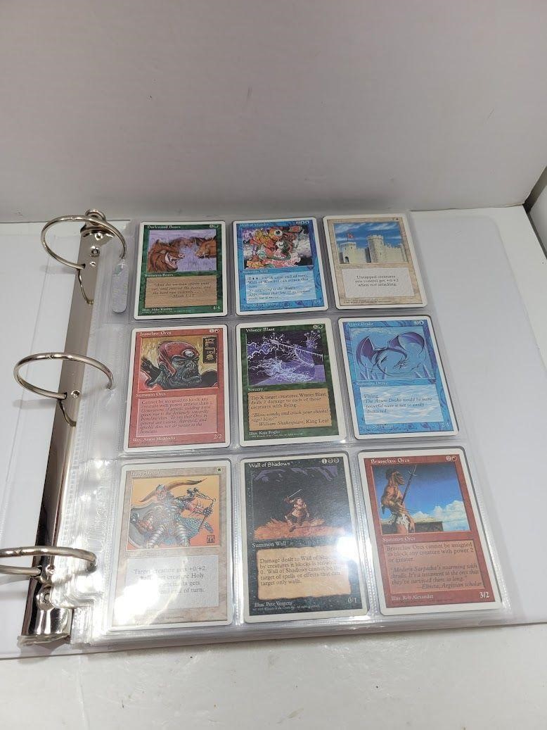 Binder of Assorted Magic the Gathering Cards