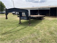 30 Foot Gooseneck Flat Bed Implement Trailer