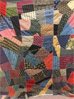 Hand pieces and sewn quilt top - approximately