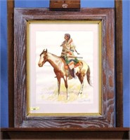 Framed Frederic Remington Print