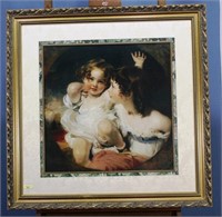 Framed Print Of Two Children