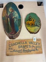 VTG wall decor, 3 pieces