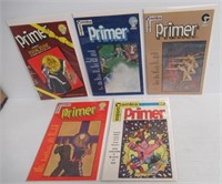 Comico Primer #1, 3, 4, 5, and 6 Comic Books.