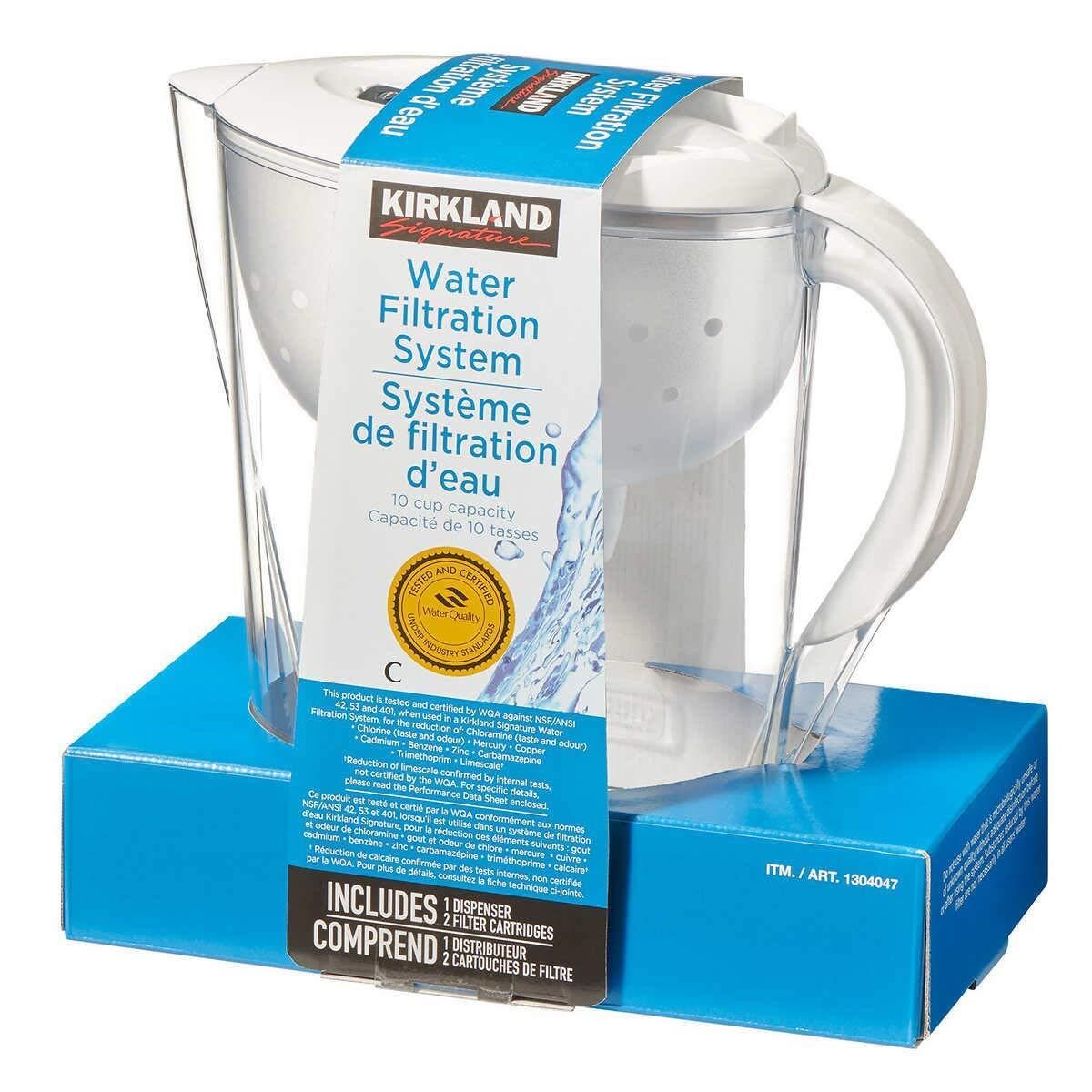 Kirkland Signature Water Pitcher + 2 Filters