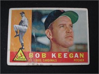 1960 TOPPS #291 BOB KEEGAN CARDINALS