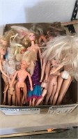 Large group of Barbie dolls
