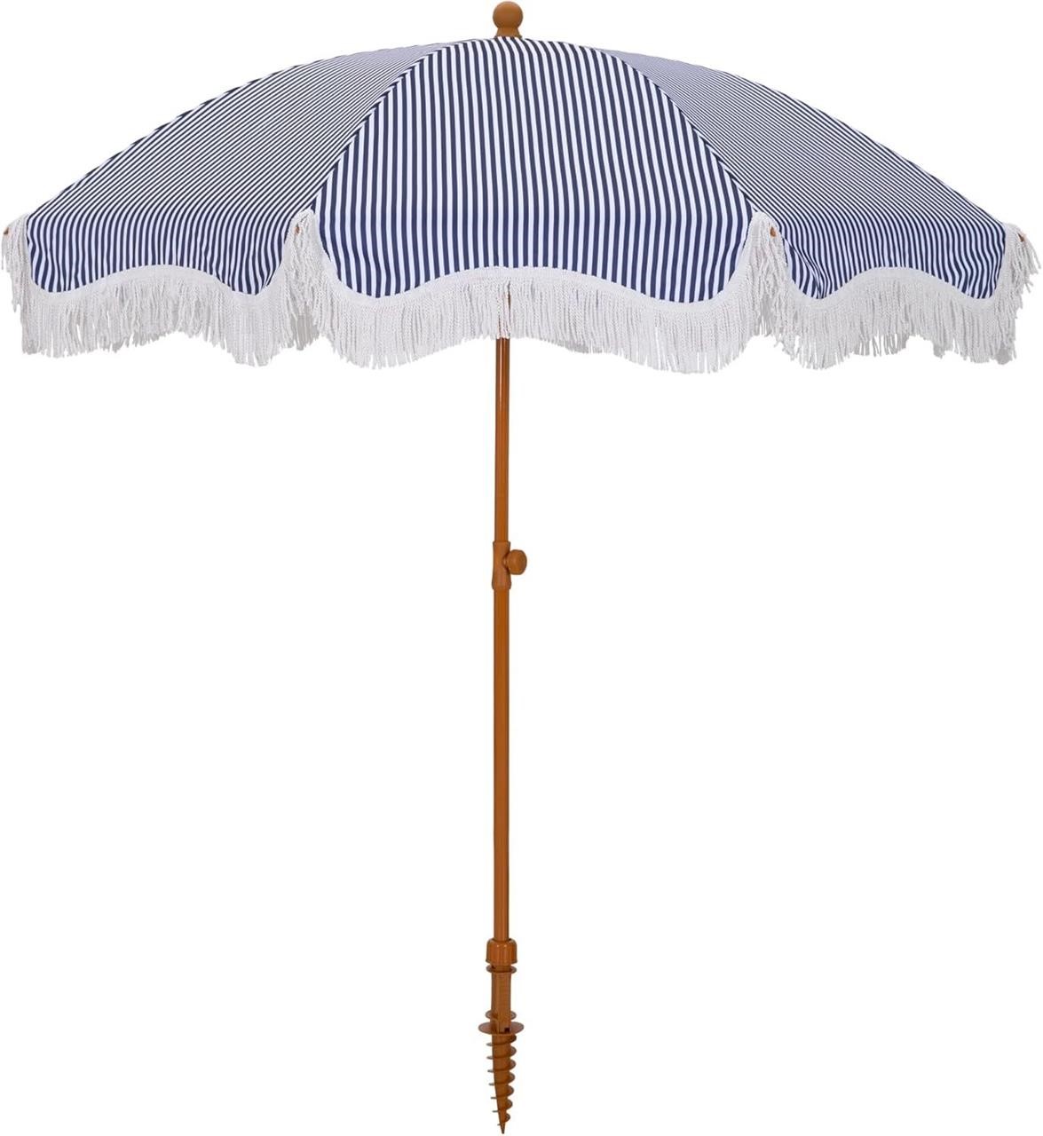 HERA'S PALACE 7ft Beach Umbrella  Sand Anchor