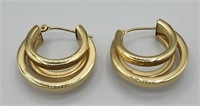 14k Yellow Gold Pierced Earrings 3.6g