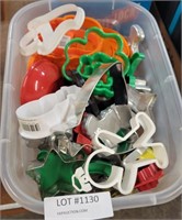 SMALL TOTE OF ASSORTED COOKIE CUTTERS