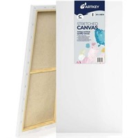 Artkey Stretched Canvas, 24x48, 2-Pack