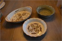 (3) ceramic serving dishes