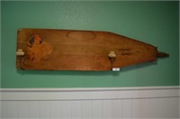 Vintage wooden ironing board