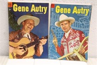 (2) 1954 DELL GENE AUTRY 10 CENT COMICS