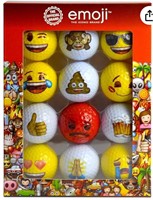 Emoji Official Novelty Fun Golf Balls Packs