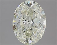 Gia Certified Oval Cut 2.00ct Si2 Diamond