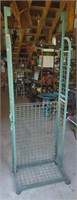 Green Metal Rolling Tool Rack