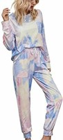 CORAFRITZ Women's MD 2 Piece Lounge Set Tie Dye