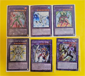 Yugioh Elemental Hero Cards - Lot of 6