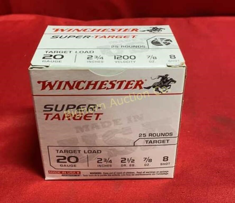 Ammo 20 Gauge 2 3/4" 25 Rounds Winchester