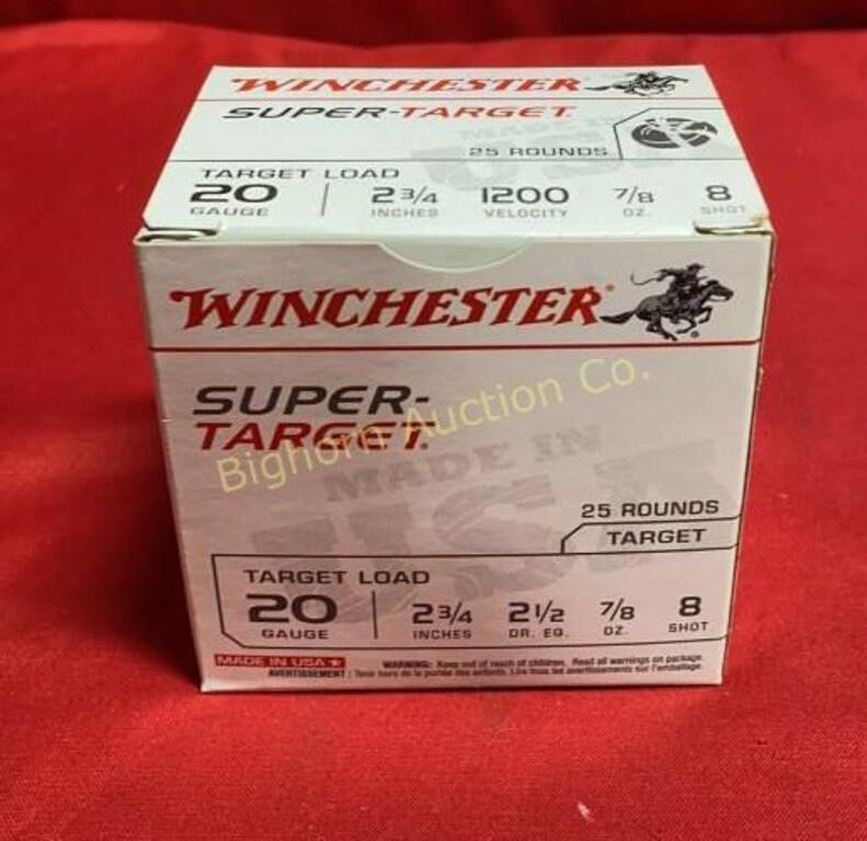 Ammo 20 Gauge 2 3/4" 25 Rounds Winchester